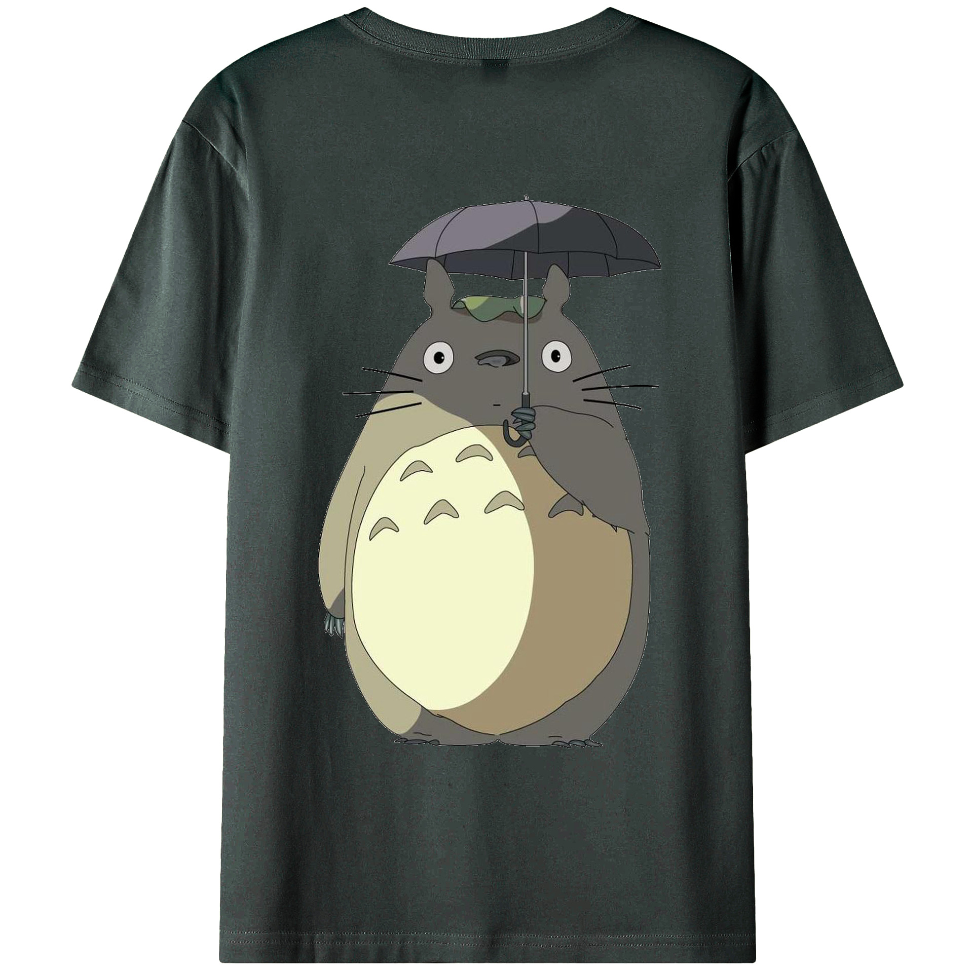 （画像用） となりのトトロ 草壁メイ 草壁サツキ My Neighbor Totoro Satsuki Kusakabe Mei Kusakabe 綿100％ メンズ半袖Tシャツ（バックプリント） 通気性